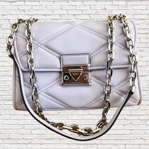 🎉HP🎉MICHAEL KORS • Serena Leather Shoulder Bag & Coinpurse in Lavendar Mist - Picture 2 of 13